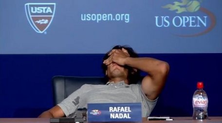VIDEO: Nadal, chinuit de dureri la conferinţa de presă VIDEO: Nadal, chinuit de dureri la conferinţa de presă