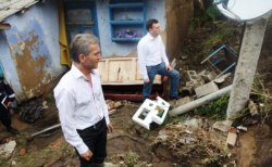 Leancă a VIZITAT zonele afectate de inundații Leancă a VIZITAT zonele afectate de inundații