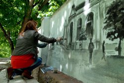(FOTO) Studenții de la arte schimbă peisajul. La Valea Morilor au apărut picturi murale (FOTO) Studenții de la arte schimbă peisajul. La Valea Morilor au apărut picturi murale