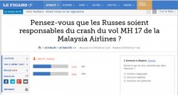 Sondaj LE FIGARO: Credeți că Rusia este responsabilă de catastrofa aviatică din Ucraina? Sondaj LE FIGARO: Credeți că Rusia este responsabilă de catastrofa aviatică din Ucraina?