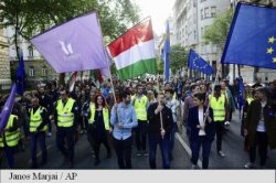 1 Mai la Budapesta: Manifestație pro-Europa și împotriva influenței Rusiei 1 Mai la Budapesta: Manifestație pro-Europa și împotriva influenței Rusiei