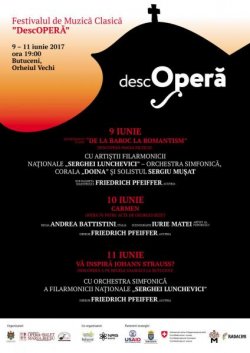 O nouă ediție a Festivalului de muzică clasică în aer liber “descOPERĂ” O nouă ediție a Festivalului de muzică clasică în aer liber “descOPERĂ”