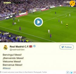 FOTO / Anunț pe contul oficial de Twitter al lui Real Madrid: „Bine ai venit, Leo Messi!” FOTO / Anunț pe contul oficial de Twitter al lui Real Madrid: „Bine ai venit, Leo Messi!”