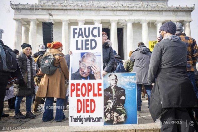 VIDEO/ Manifestații la Washington împotriva vaccinării obligatorii anti-COVID-19